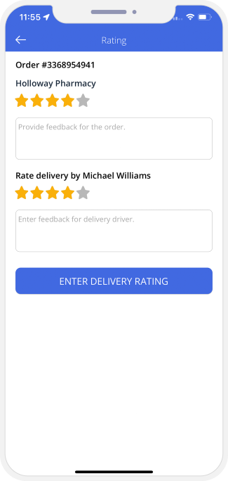 user see the status of the driver