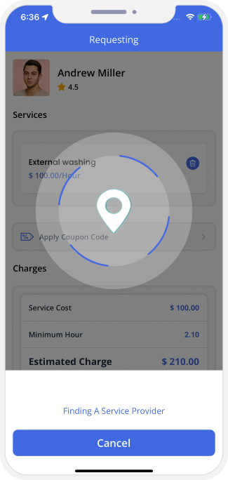 Select booking location