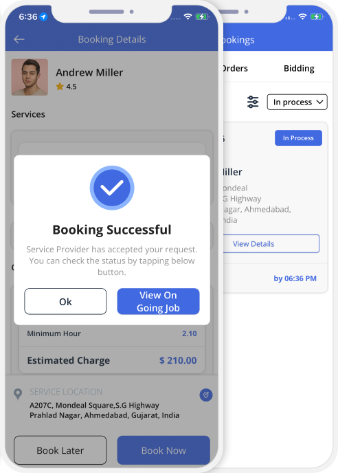 Select booking location