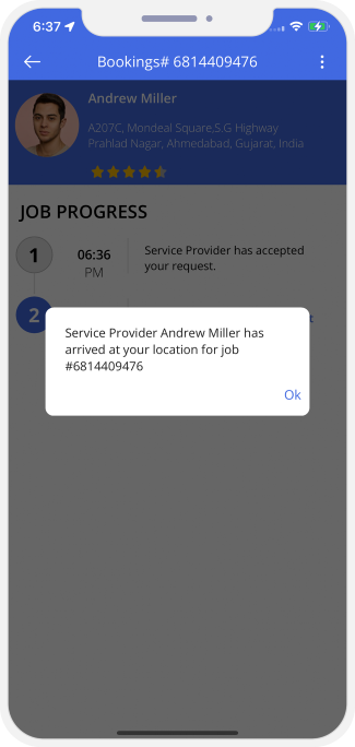 Select booking location
