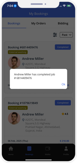 Select booking location