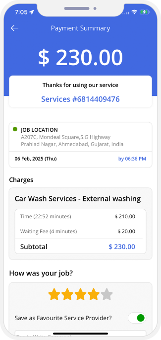 Select booking location