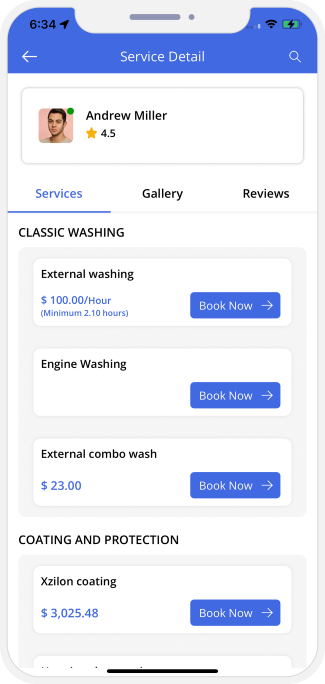 choose service categories