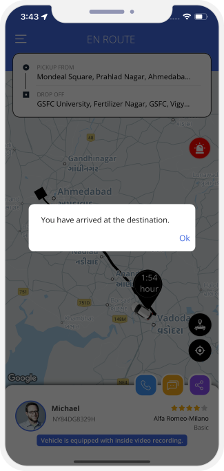 Trip completed