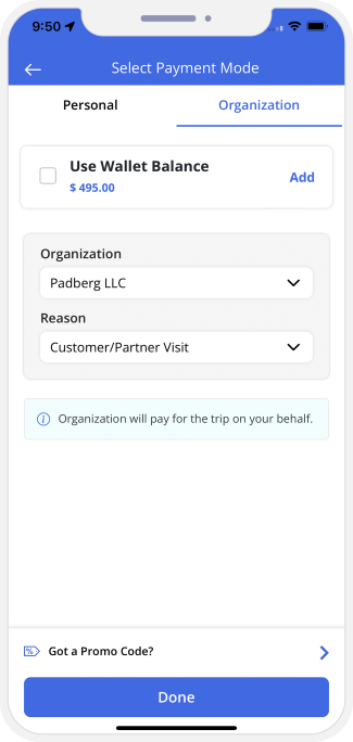 select organization