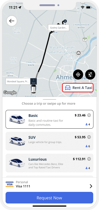 taxi rentals