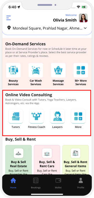 choose service categories