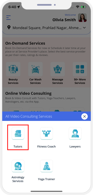 choose sub categories