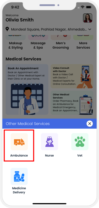 choose service categories