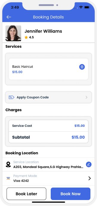 choose service categories