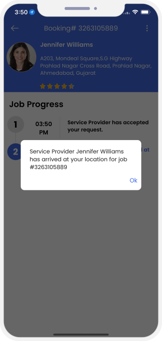 Select booking location