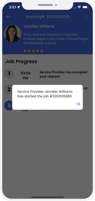 Select booking location