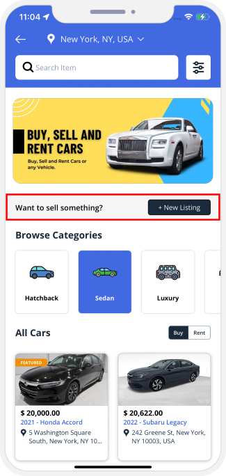 choose service categories