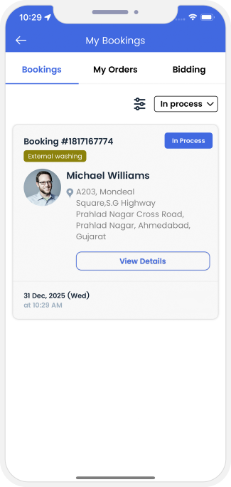 Select booking location