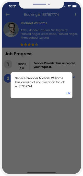 Select booking location