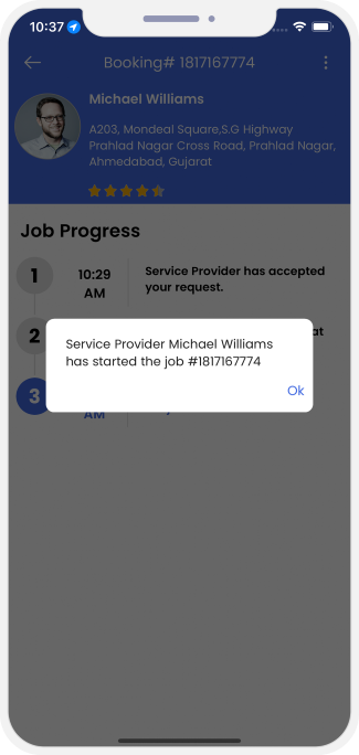Select booking location