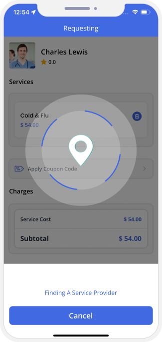 Select booking location