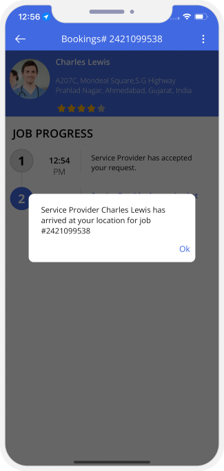 Select booking location