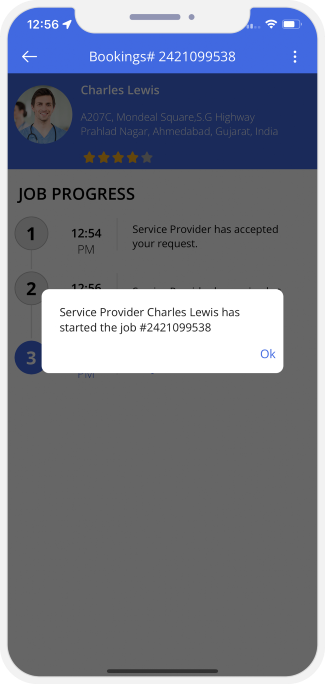 Select booking location