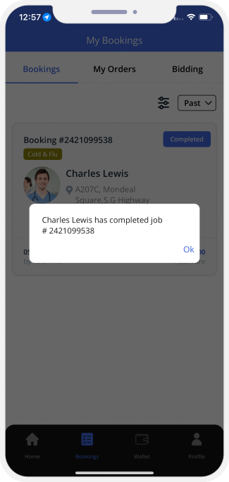 Select booking location
