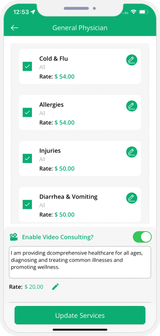 choose sub categories