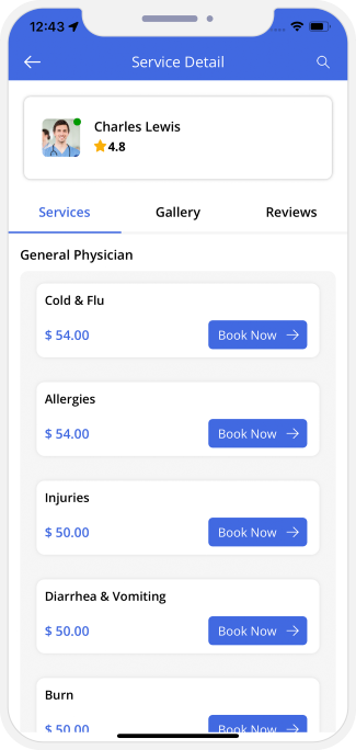 choose service categories