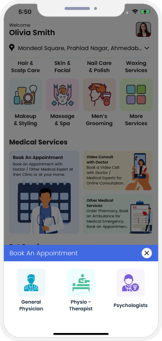 choose service categories