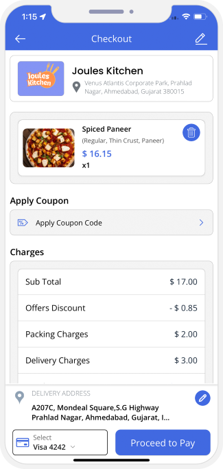 user confirm order to check out