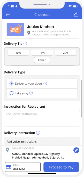 user confirm order to check out