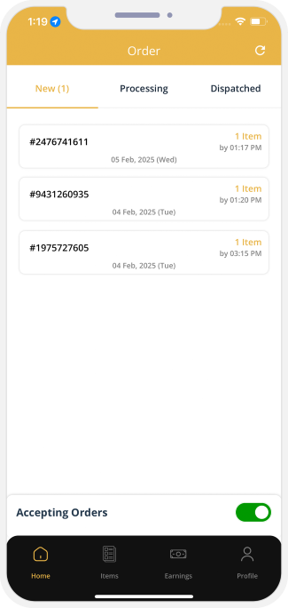 restaurant sliding onine availability