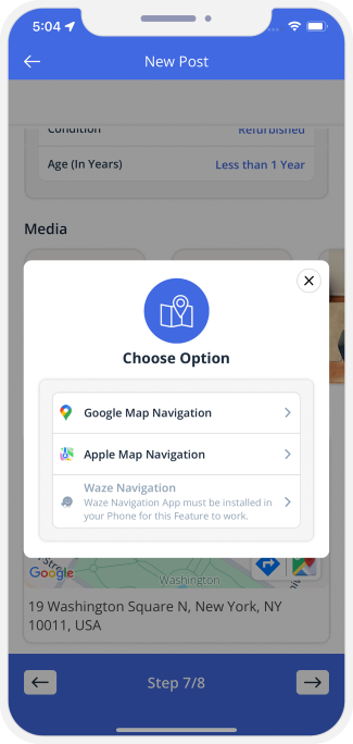 choose service categories