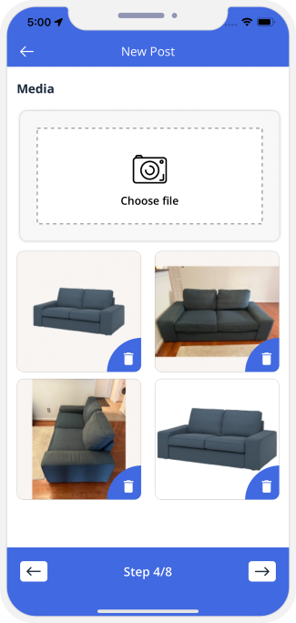 choose service categories