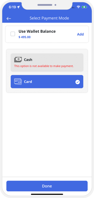 choose service categories