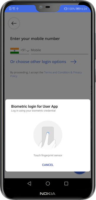 Select booking location