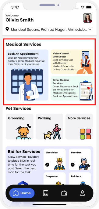 choose service categories