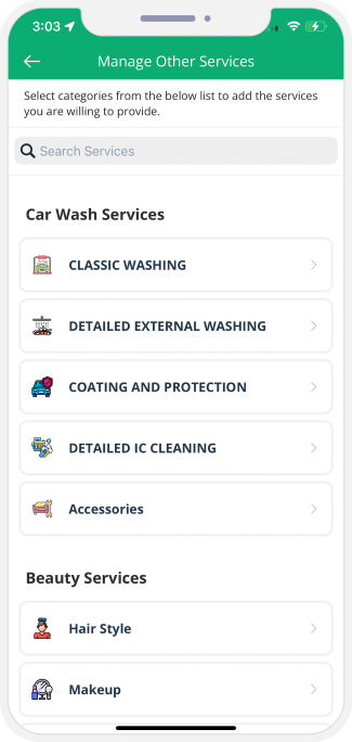 choose sub categories