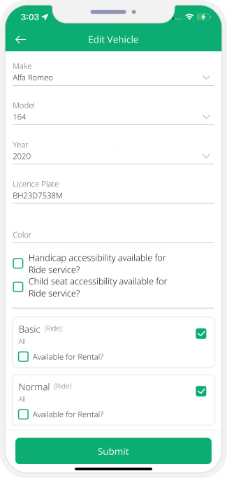 Driver able to manage vehicles from panel