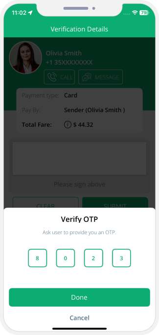 Delivery Confirmation