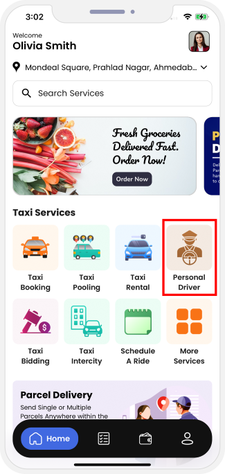 choose service categories