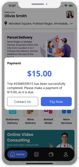 Select booking location