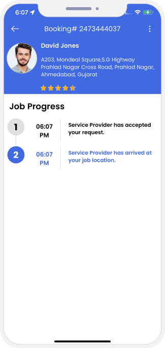 Select booking location