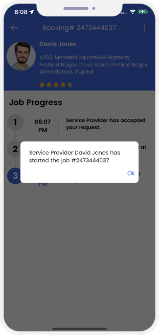 Select booking location