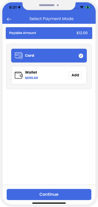 Select booking location