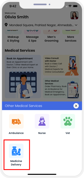 choose service categories