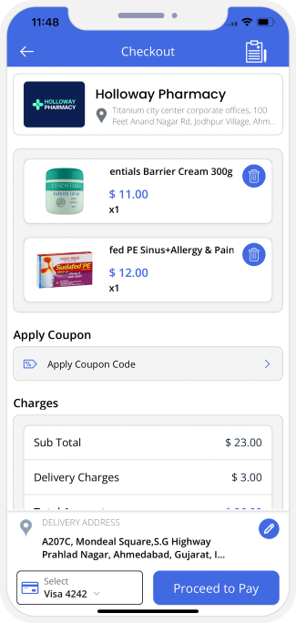 user confirm order to check out
