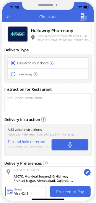 user confirm order to check out