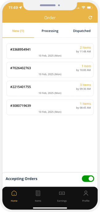 restaurant sliding onine availability