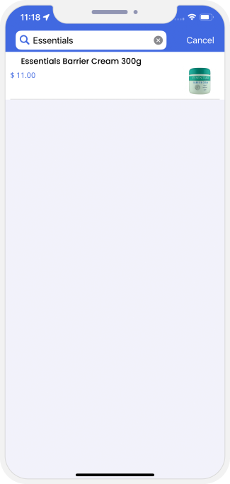 user Search Medicines items
