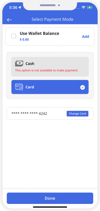 choose service categories