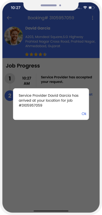 Select booking location